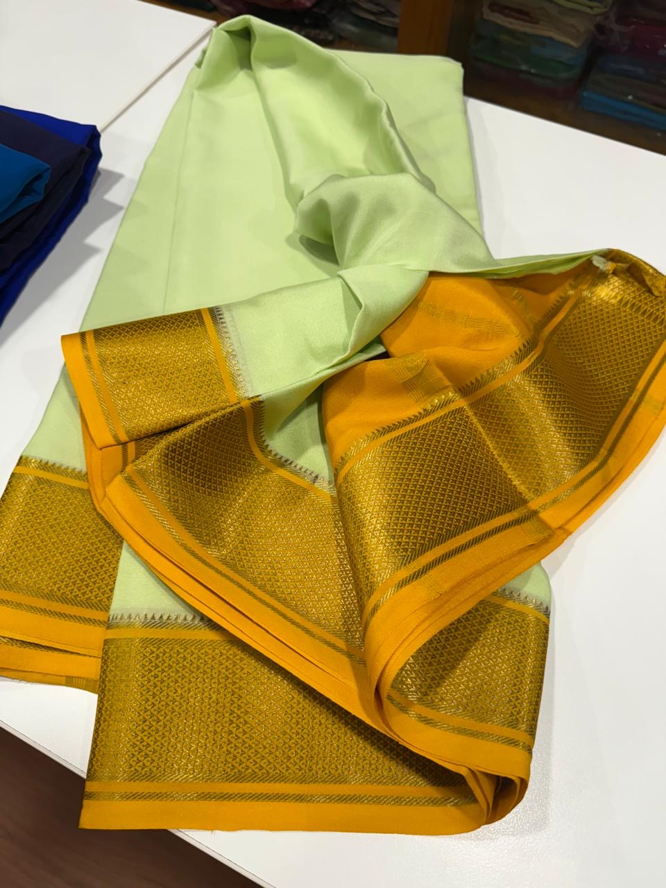 Mysore silk sarees with elegant color combinations