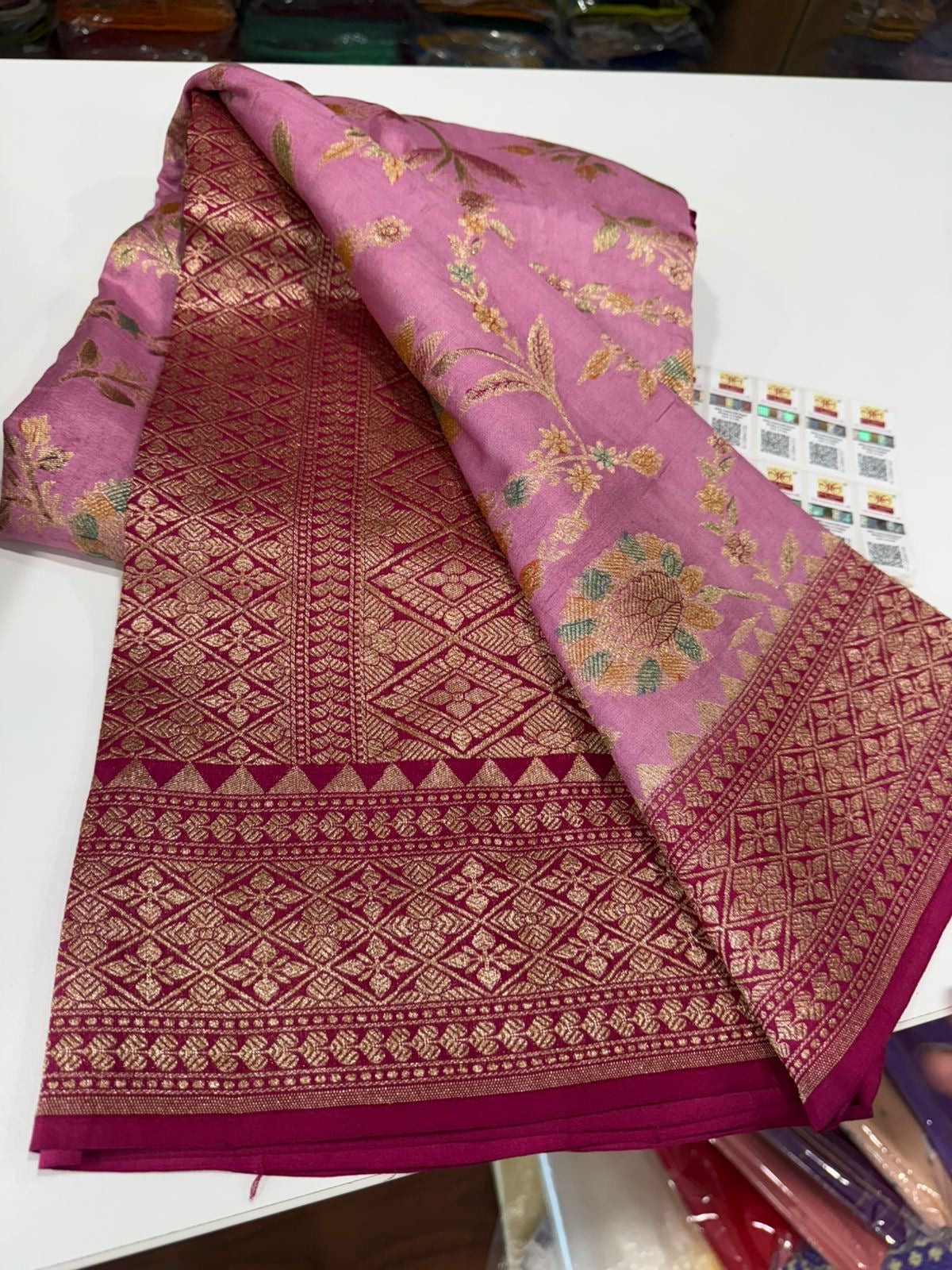 Pure Banarasi moonga silk sarees