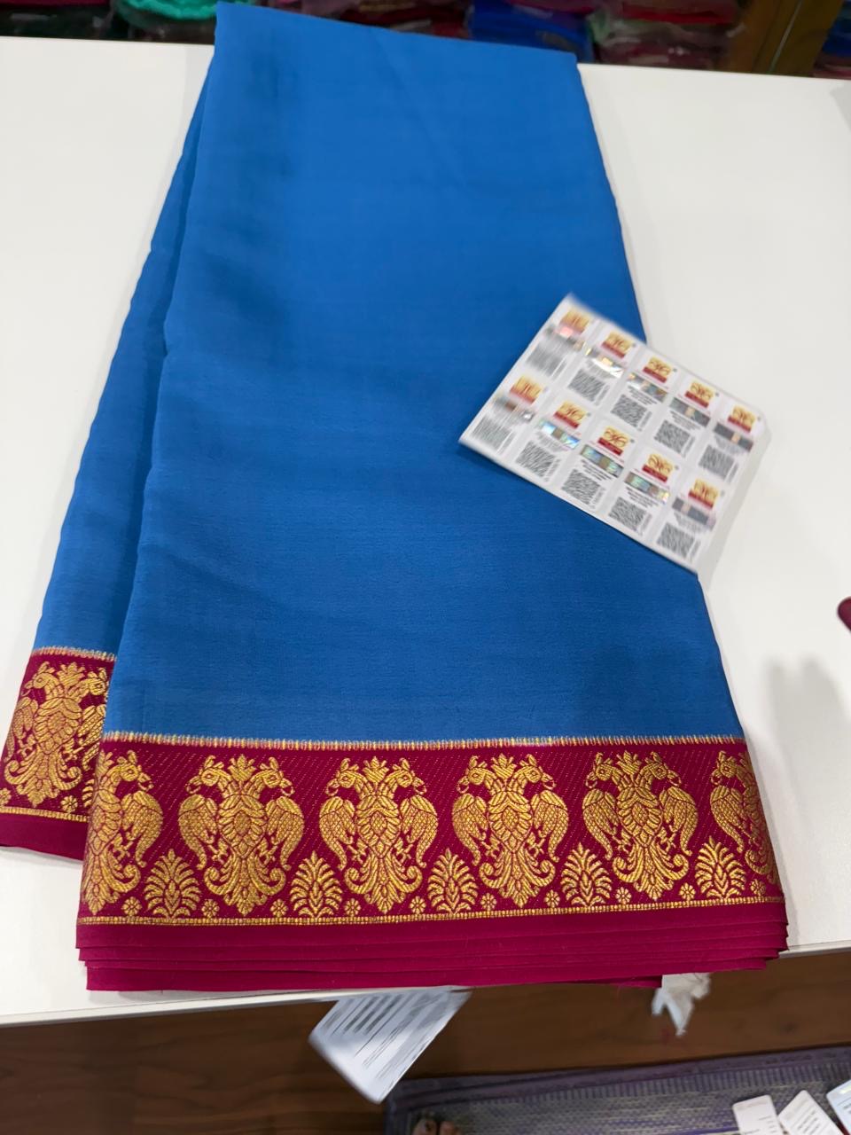 ❤️Traditional border in gold lace Zari Mysore silk sarees ❤️