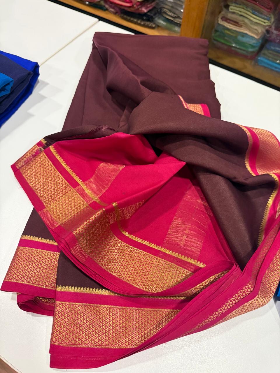 Mysore silk sarees with elegant color combinations
