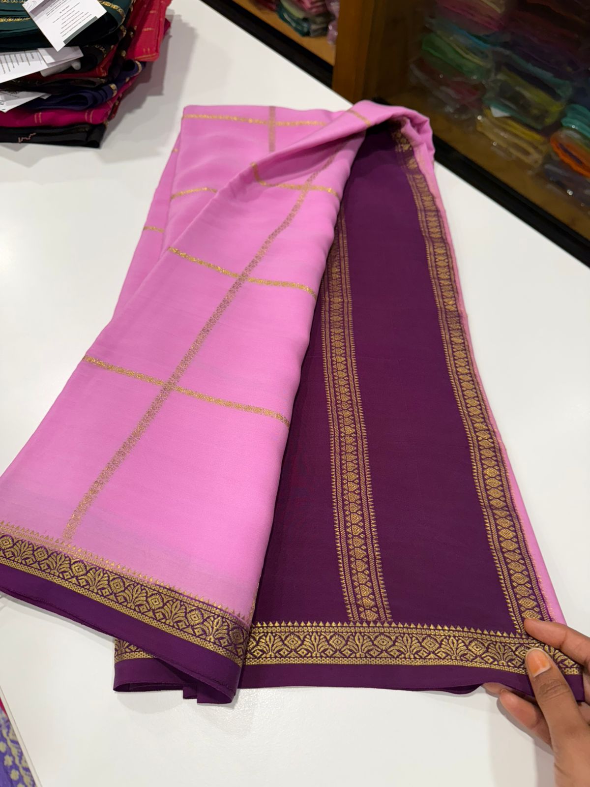 Pure Zari Mysore silk saree