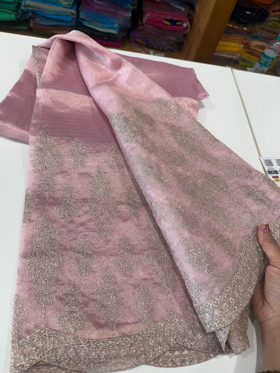 Pure tissue organza sarees
