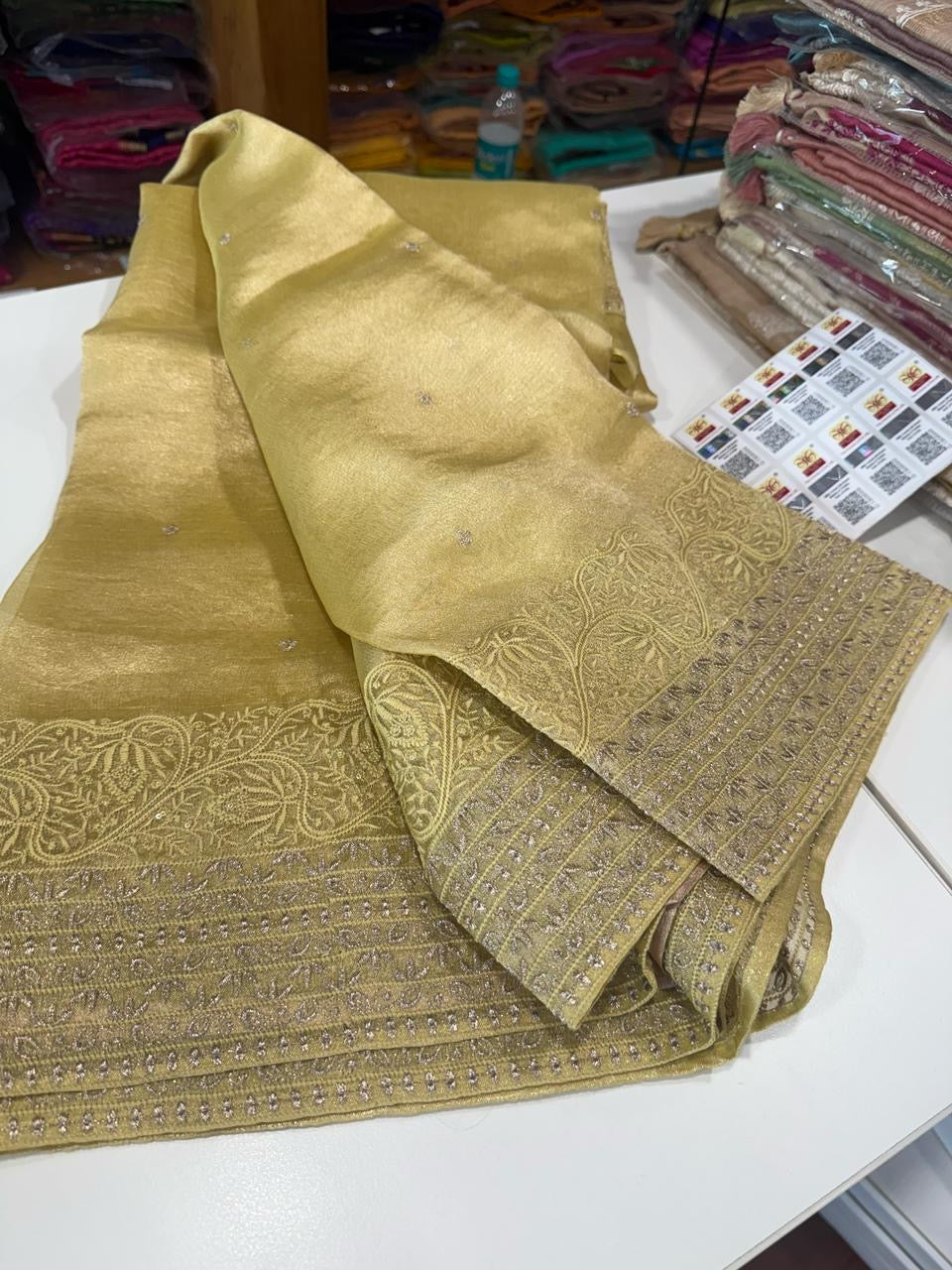Pure tissue organza sarees