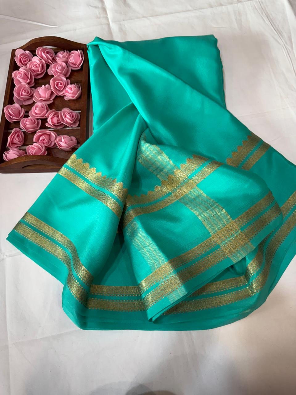 Mysore silk sarees self pattern