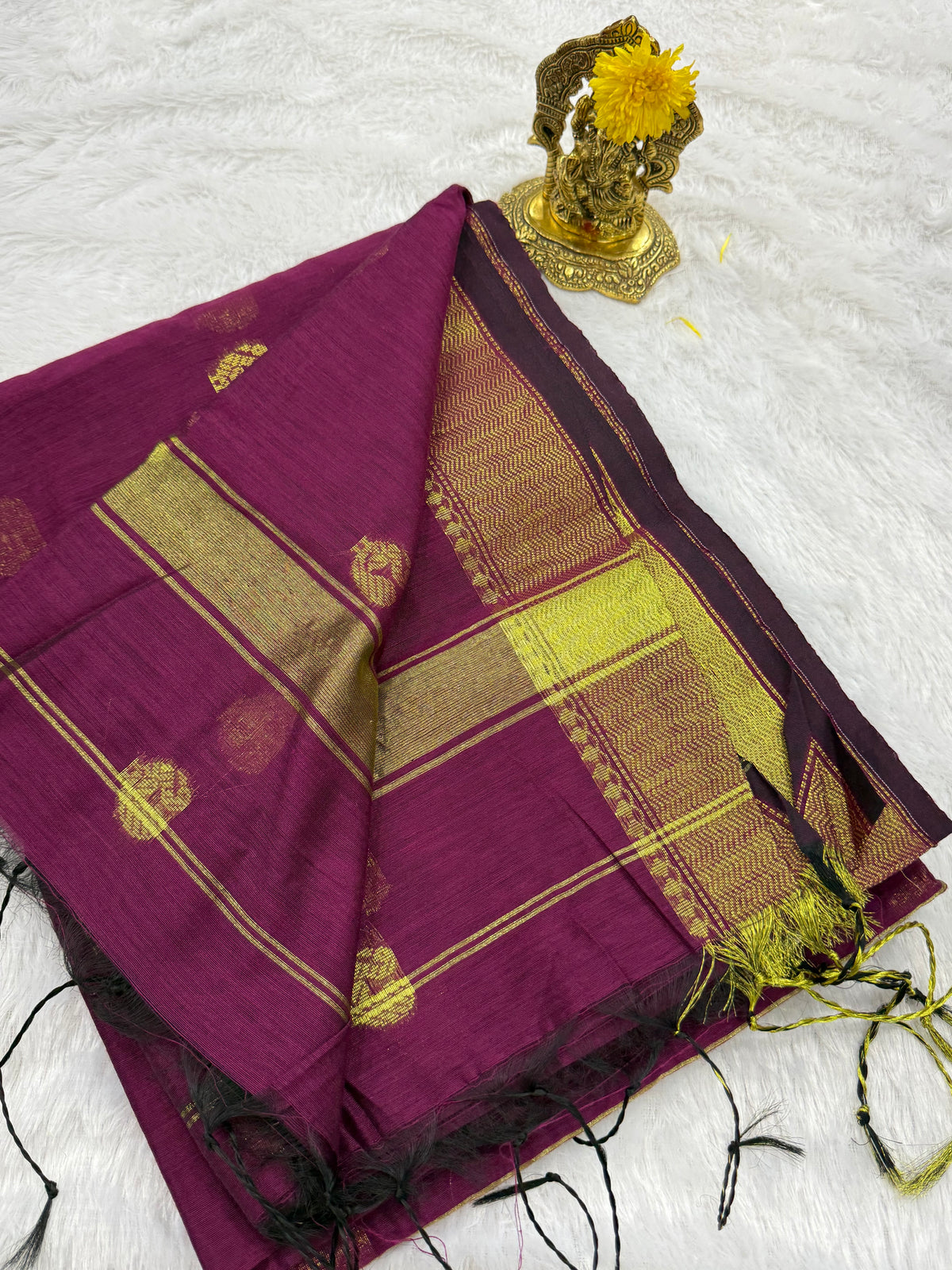 Peacock butta fancy saree