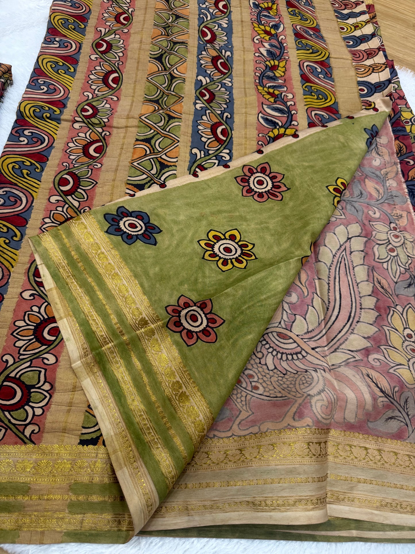 Kalamkari Mysore silk