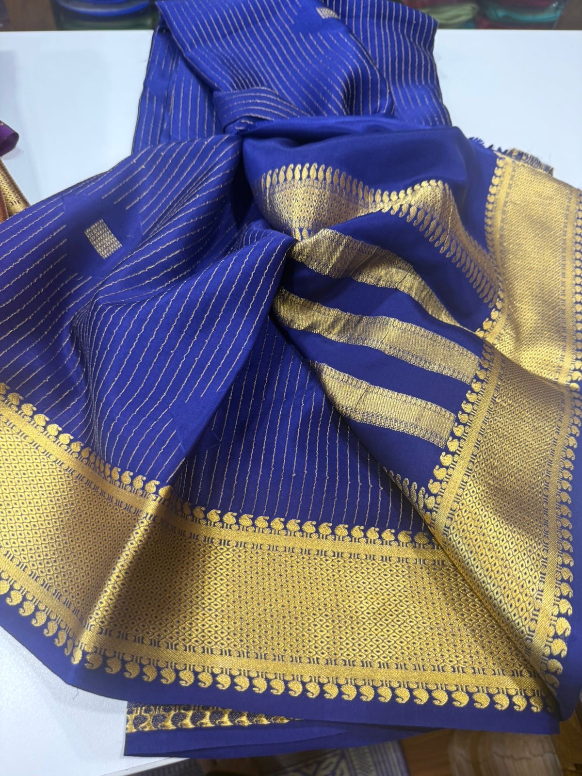 Excluive pattern mysore silk sarees with elegant color combinations