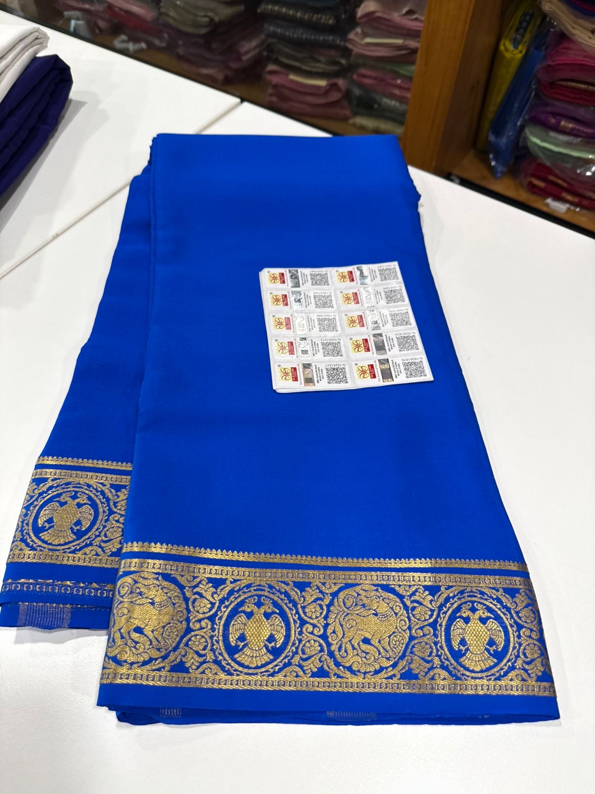 Self pattern Mysore silk Saress