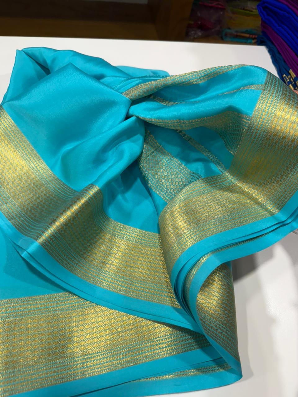 Self Pattern with rich pallu with beautiful border
