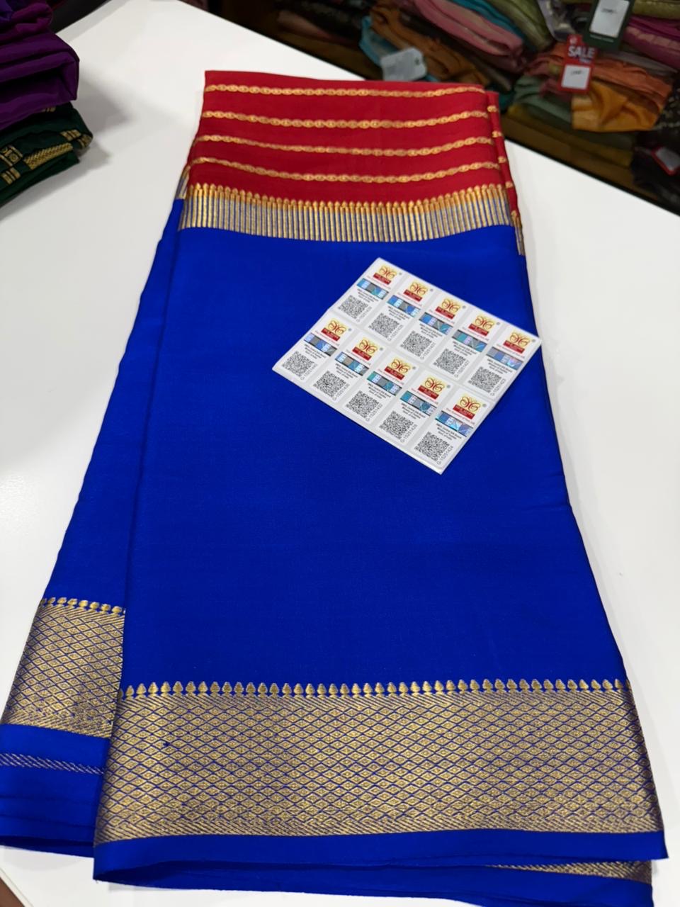 Mysore silk Saress with beautiful colors combination