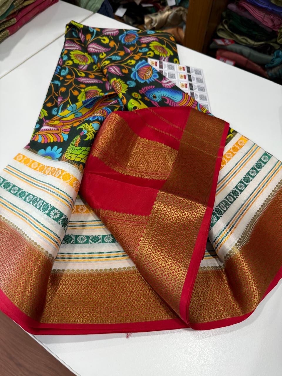 😍Digital print mysore silk sarees 😍