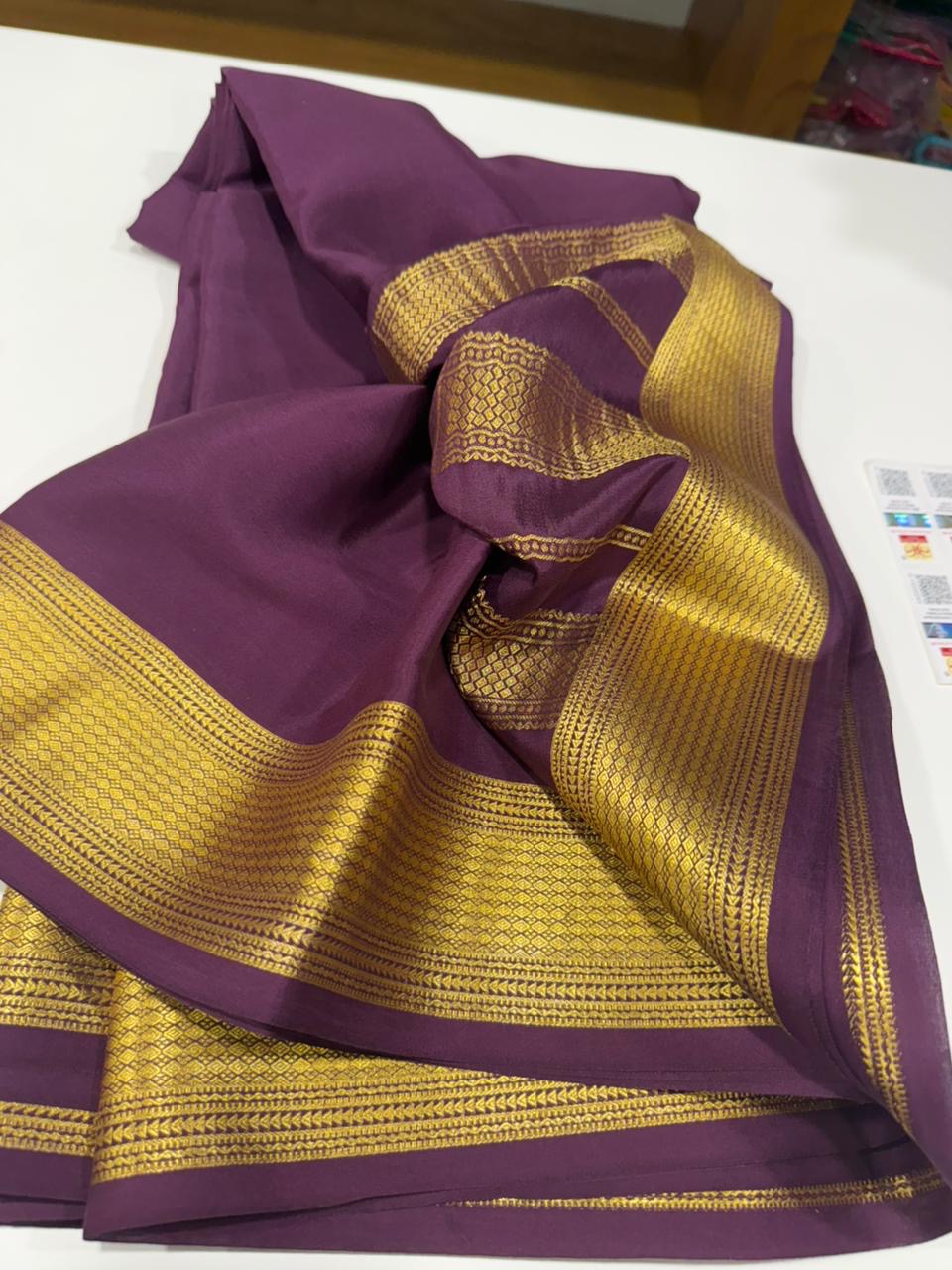 Self Pattern with rich pallu with beautiful border