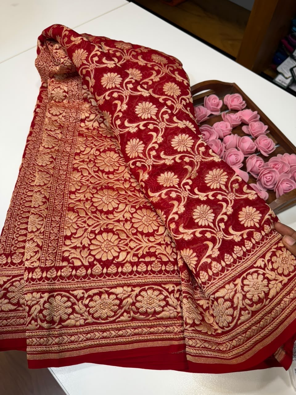 Khaddi Georgette sarees