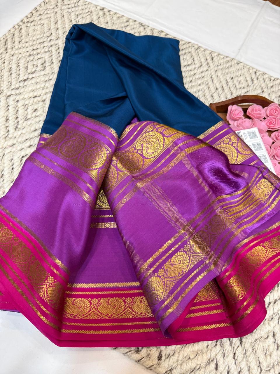 Mysore silk sarees 3D pattern