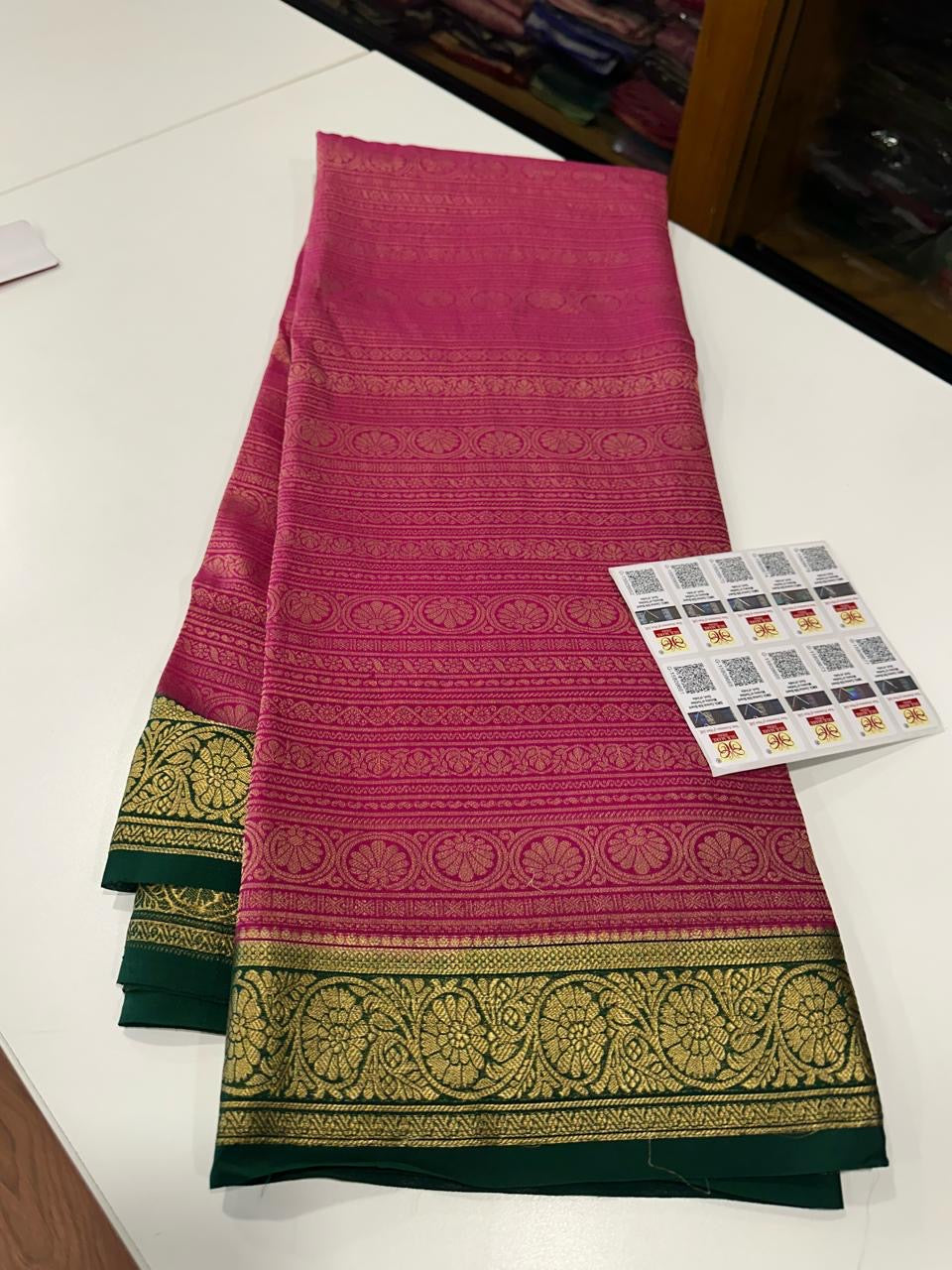 Brocade Mysore silk saree