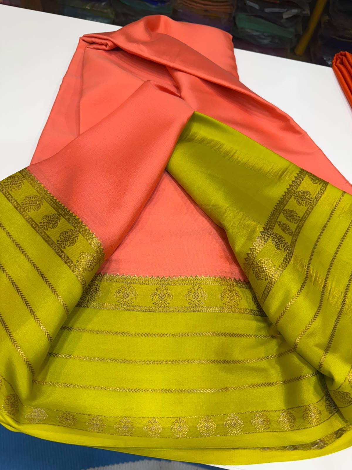 Mysore silk sarees 3D pattern