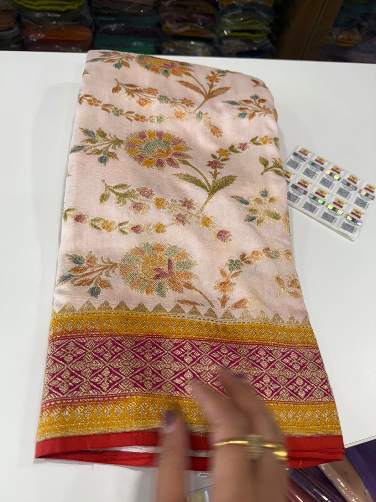 Pure Banarasi moonga silk sarees
