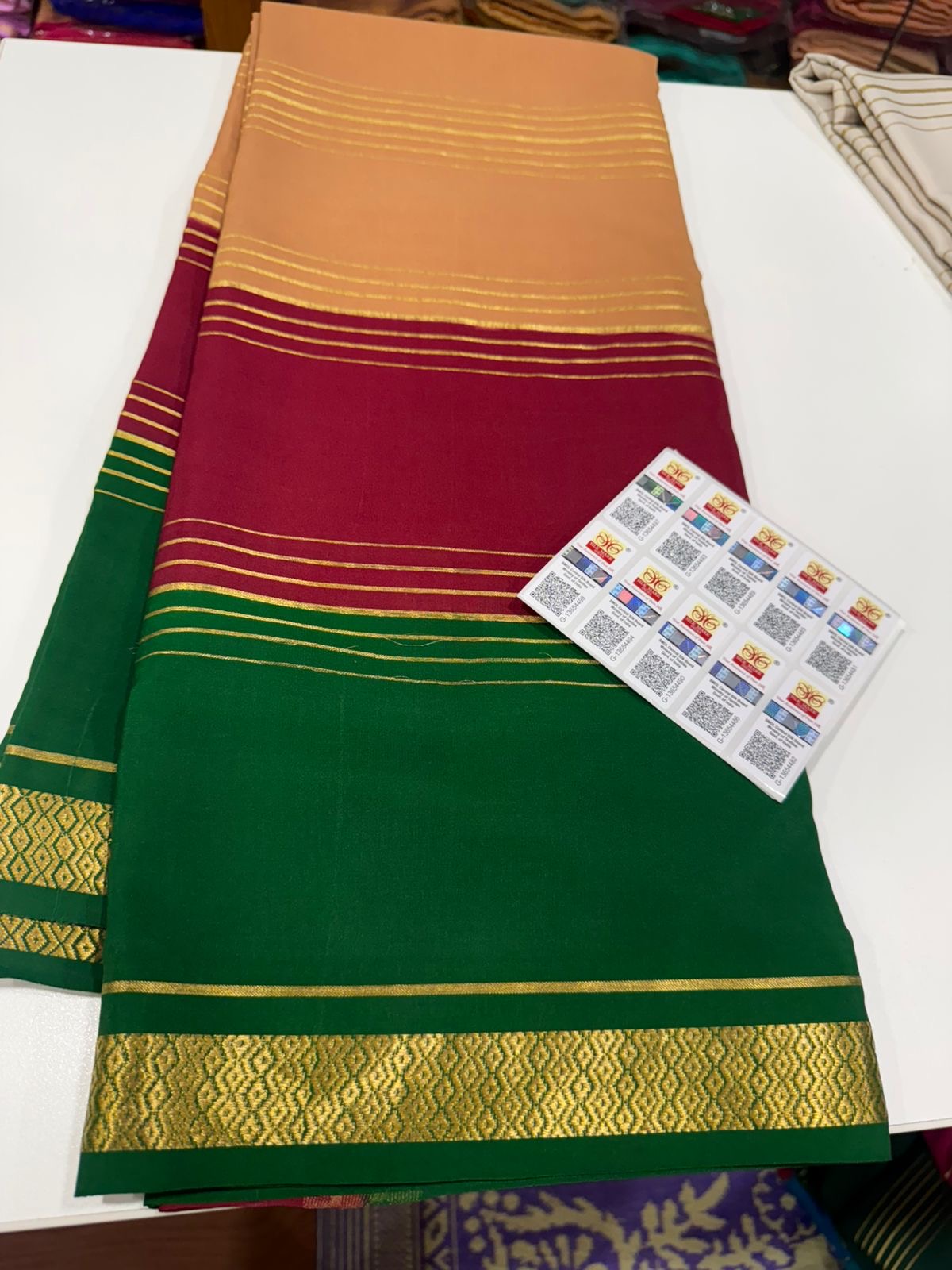 ๐3D pattern mysore silk sarees with elegant color combinations โค๏ธ