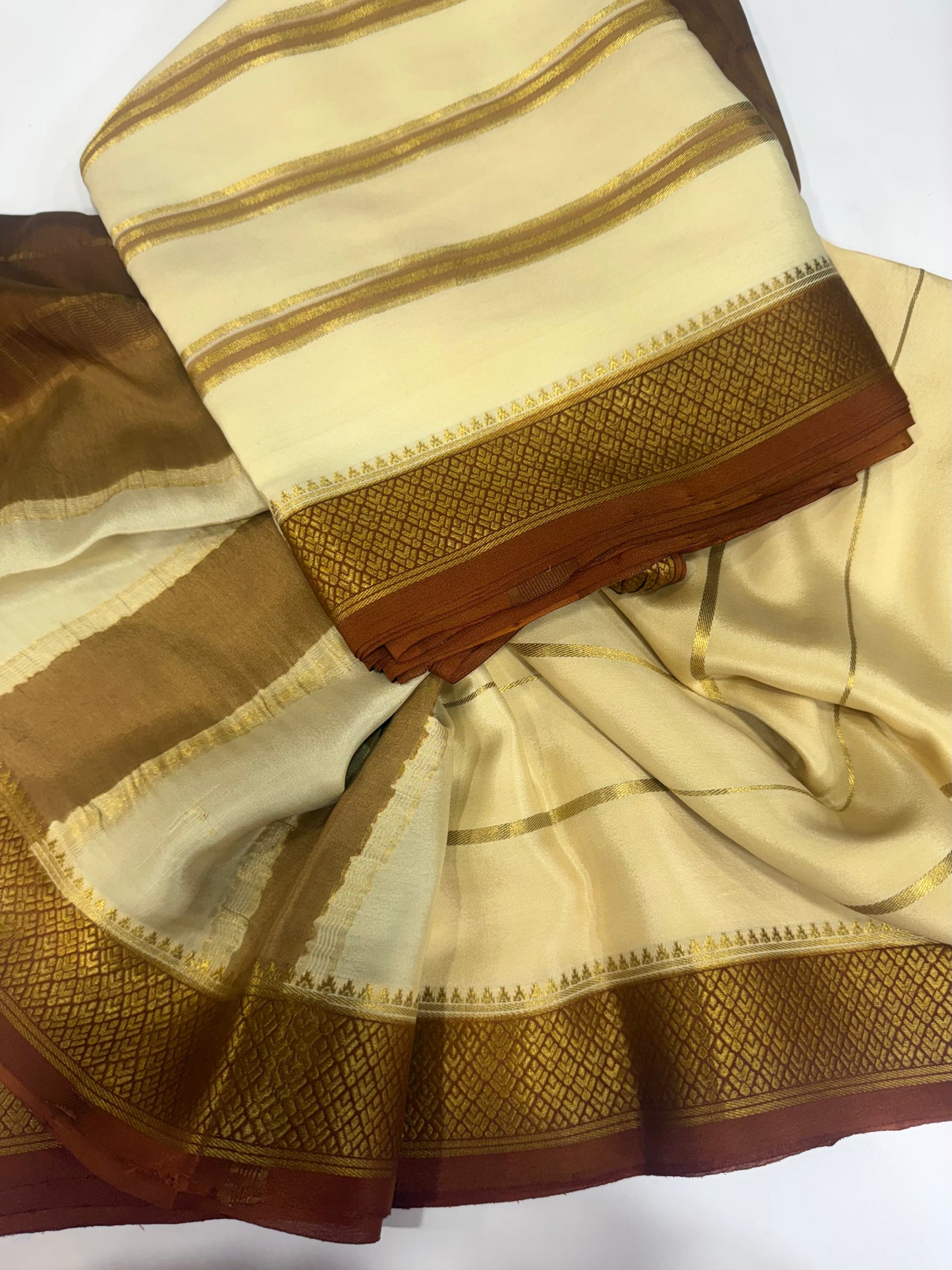2D Shibori Pattern Mysore silk sarees