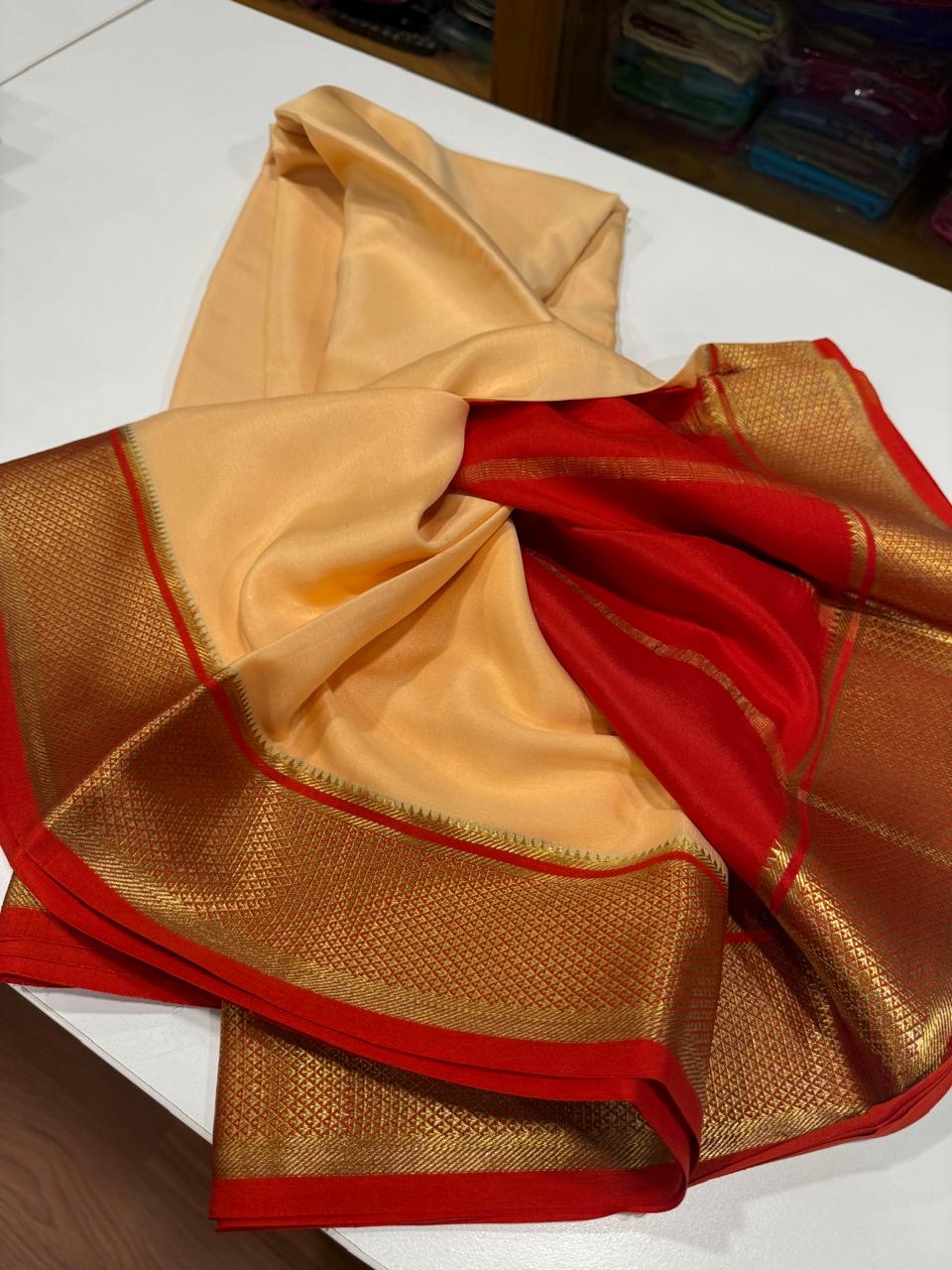 Mysore silk sarees with elegant color combinations
