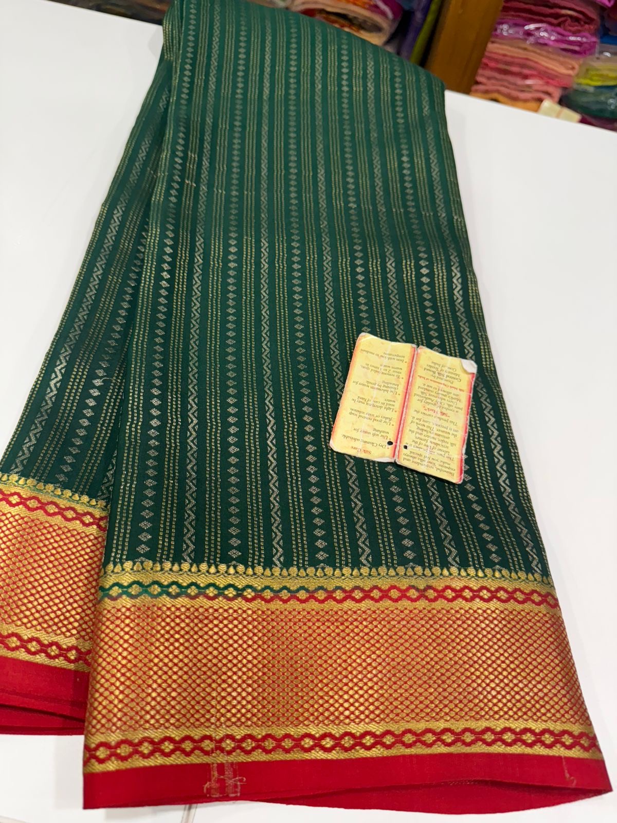 ๐All over saree zari consumption with beautiful color combination ๐