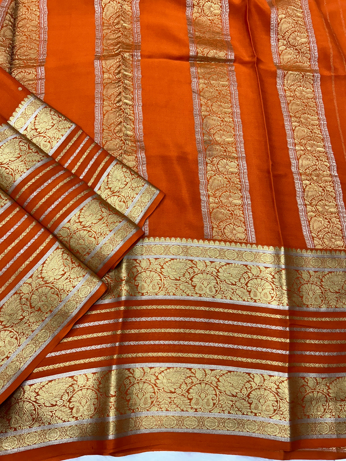Mysore silk self butta