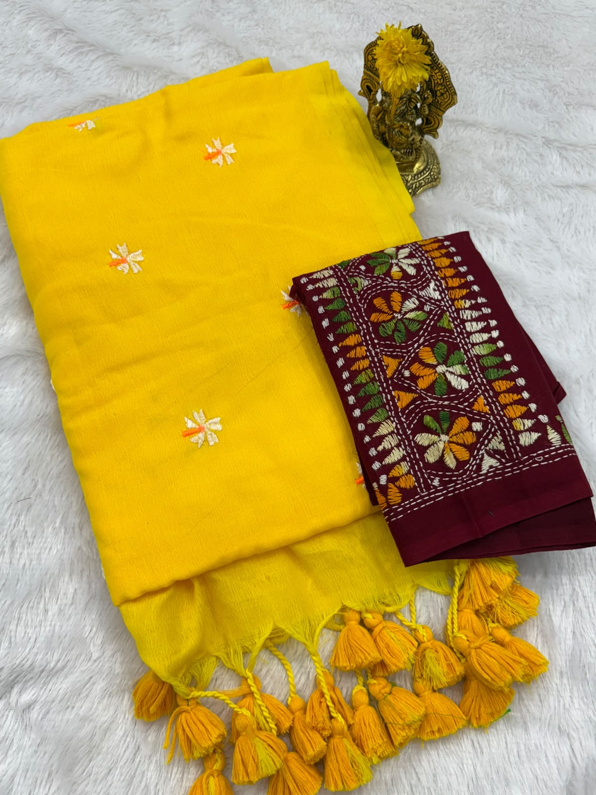Cotton fancy saree