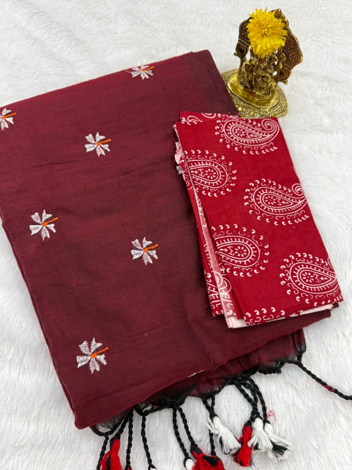 Cotton fancy saree