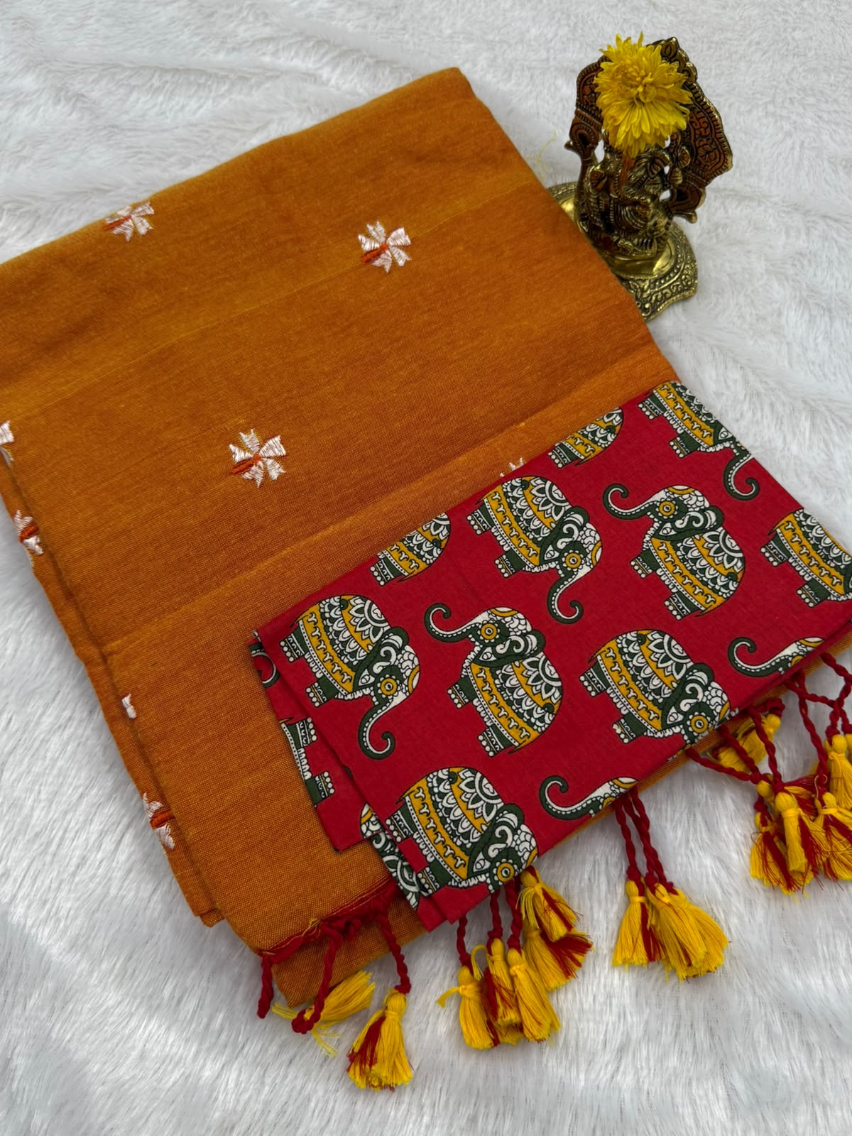 Cotton fancy saree