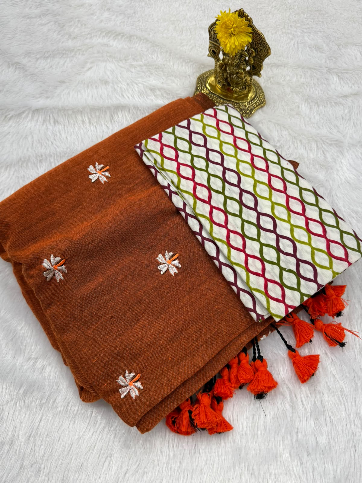 Cotton fancy saree