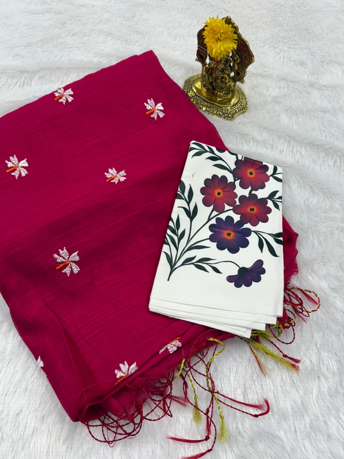 Cotton fancy saree