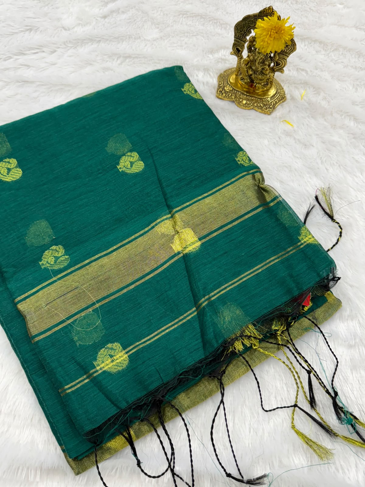 Peacock butta fancy saree