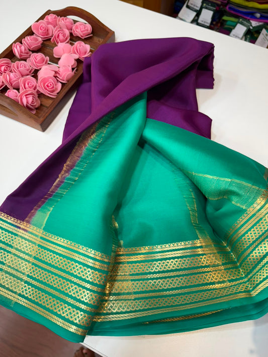 Mysore silk sarees light weight pattern