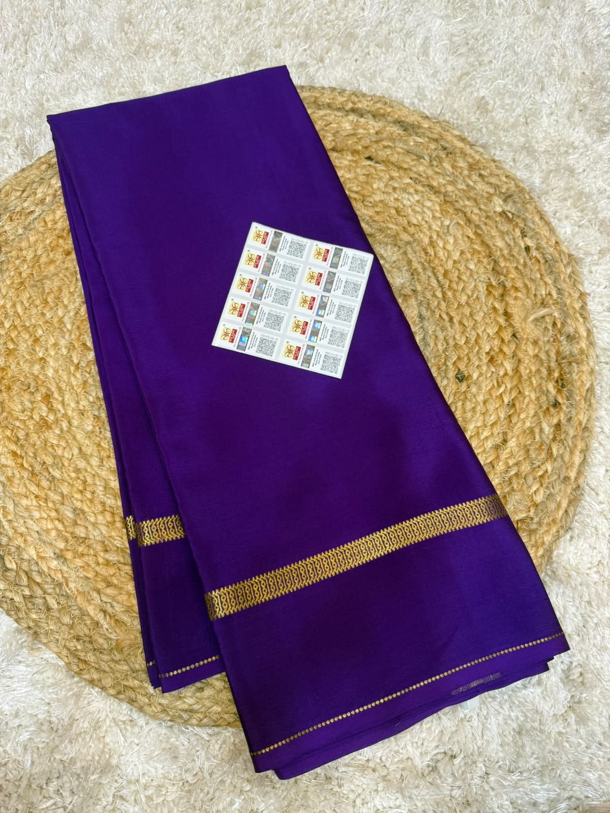 Mysore silk sarees self pattern