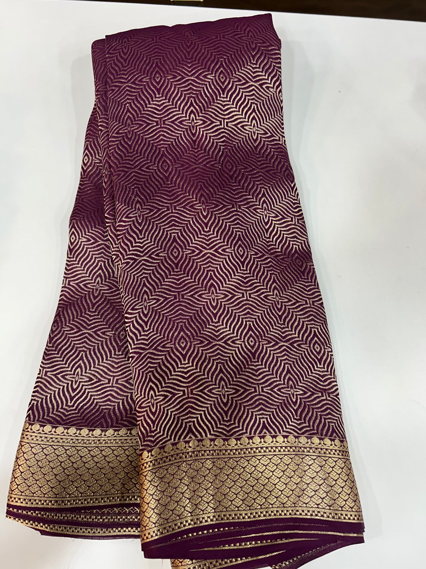 Brocade Mysore silk