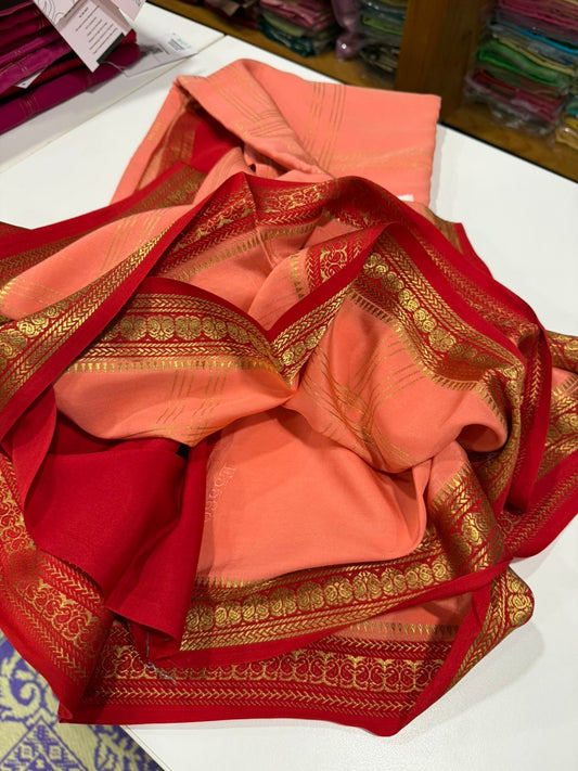 Pure Zari Mysore silk saree