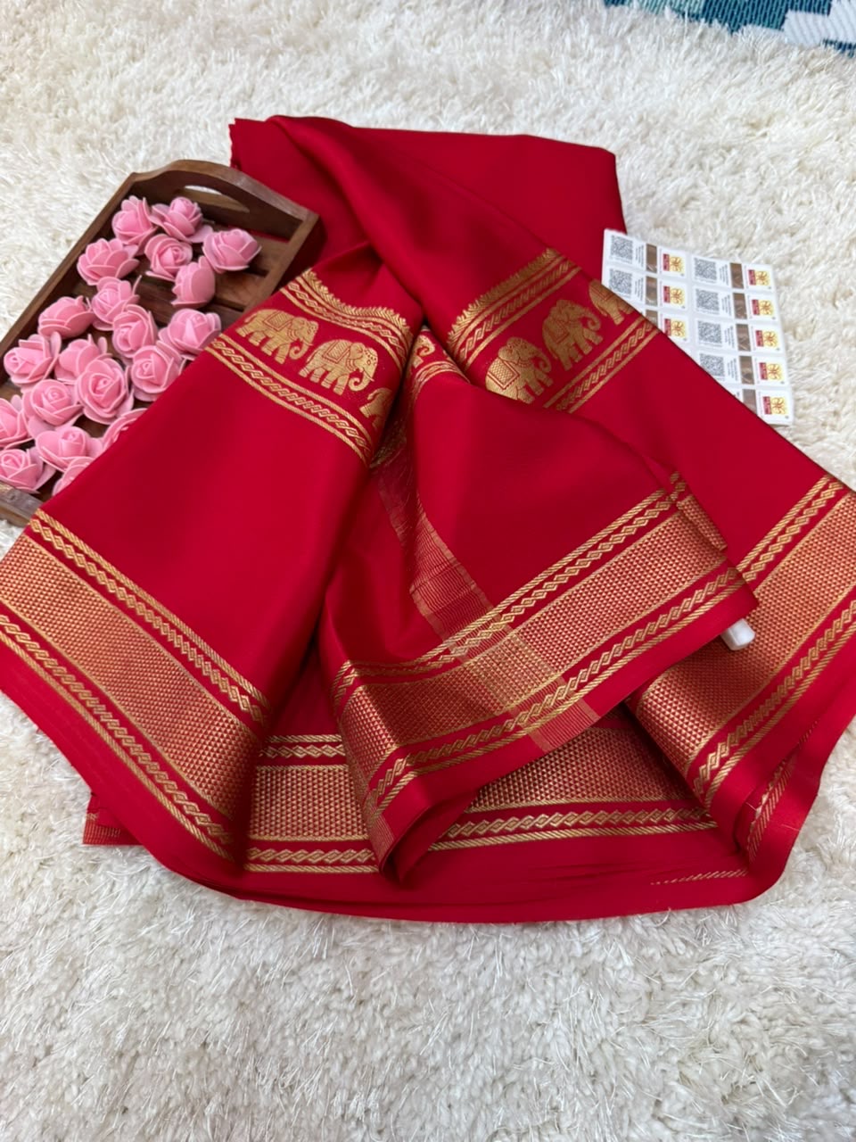 Mysore silk sarees self pattern
