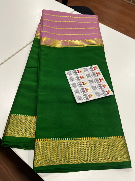 Mysore silk Saress with beautiful colors combination