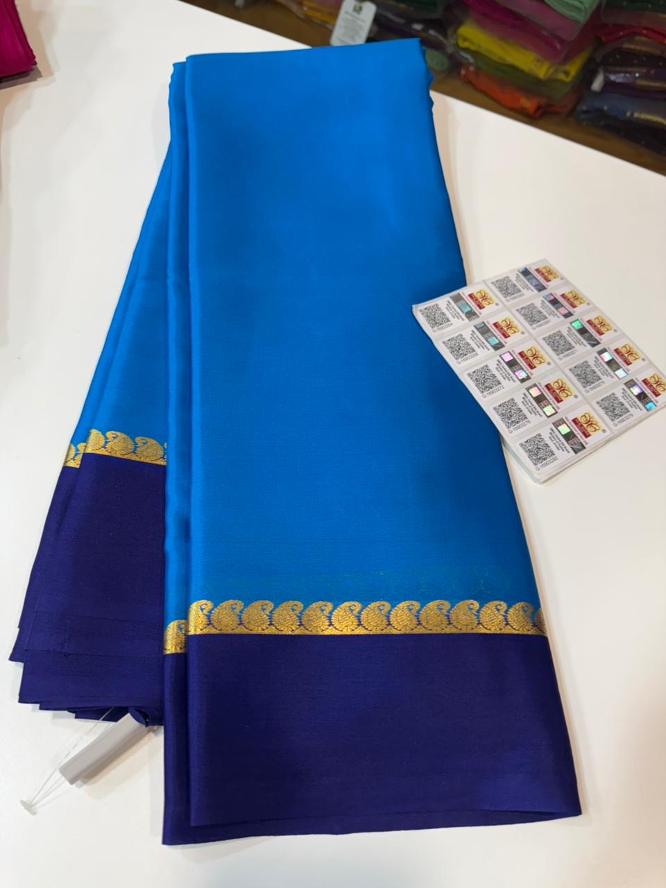 Mysore silk sarees light pattern
