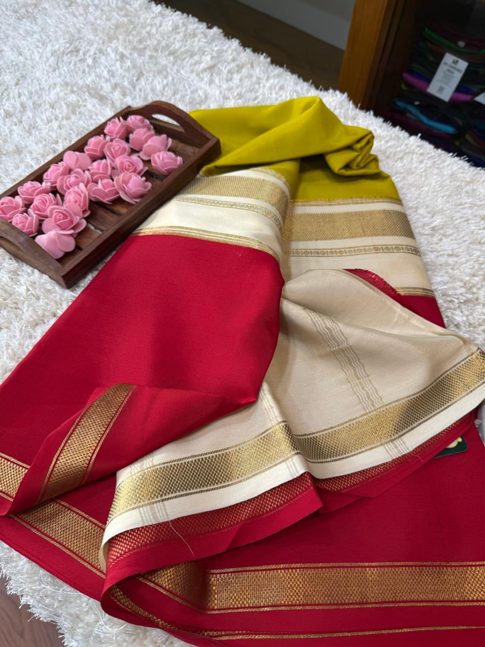 Mysore silk sarees 3D pattern