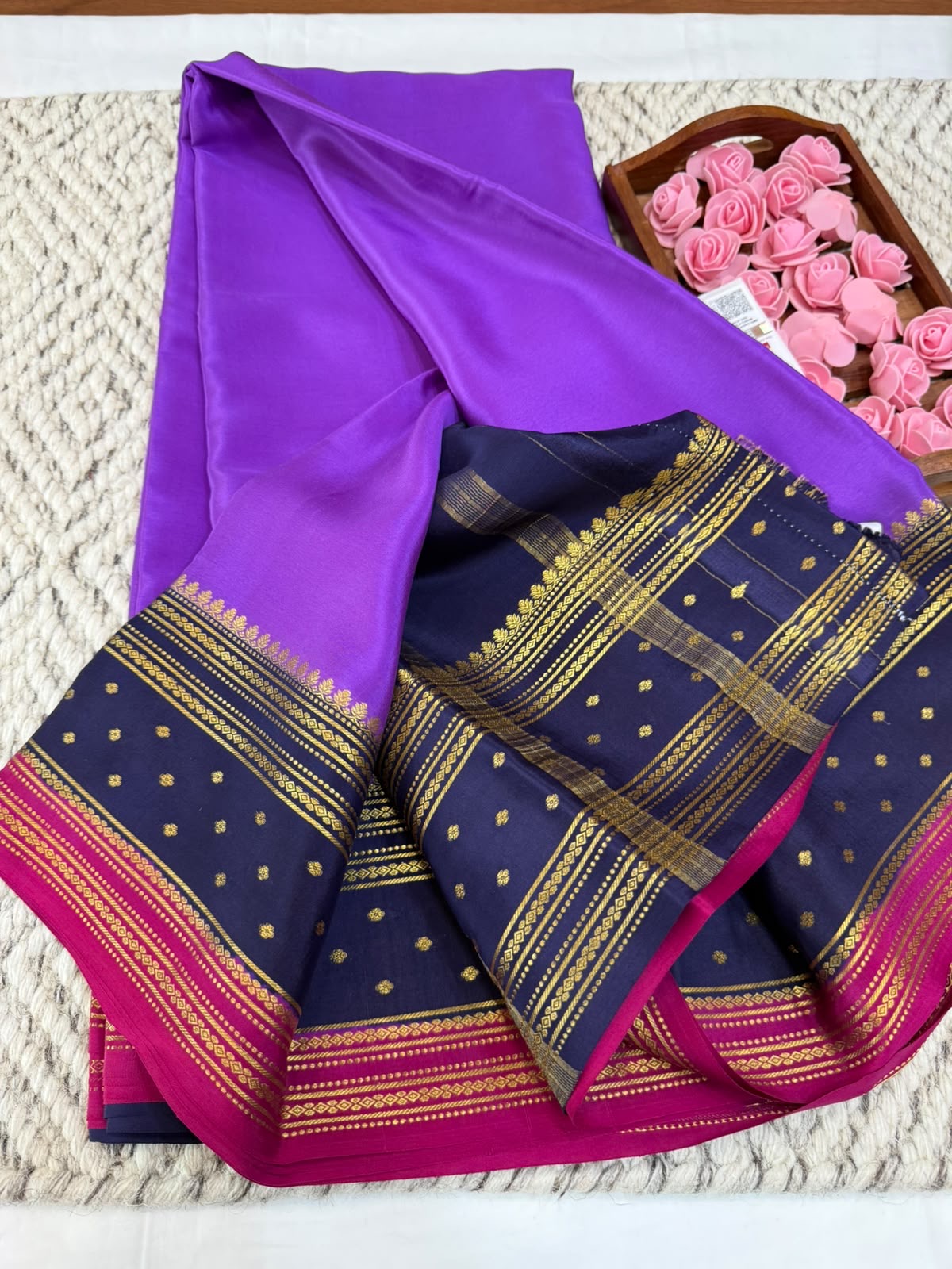 Mysore silk sarees 3D pattern