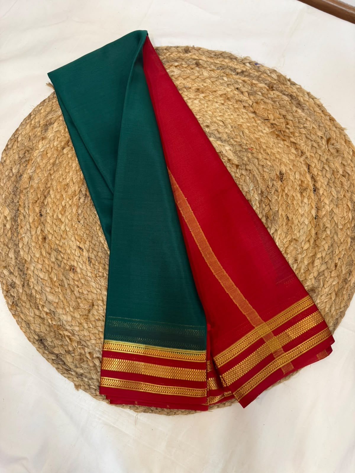 Mysore silk sarees light weight pattern