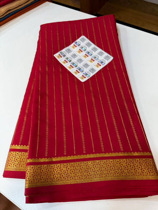 Mysore silk sarees self pattern
