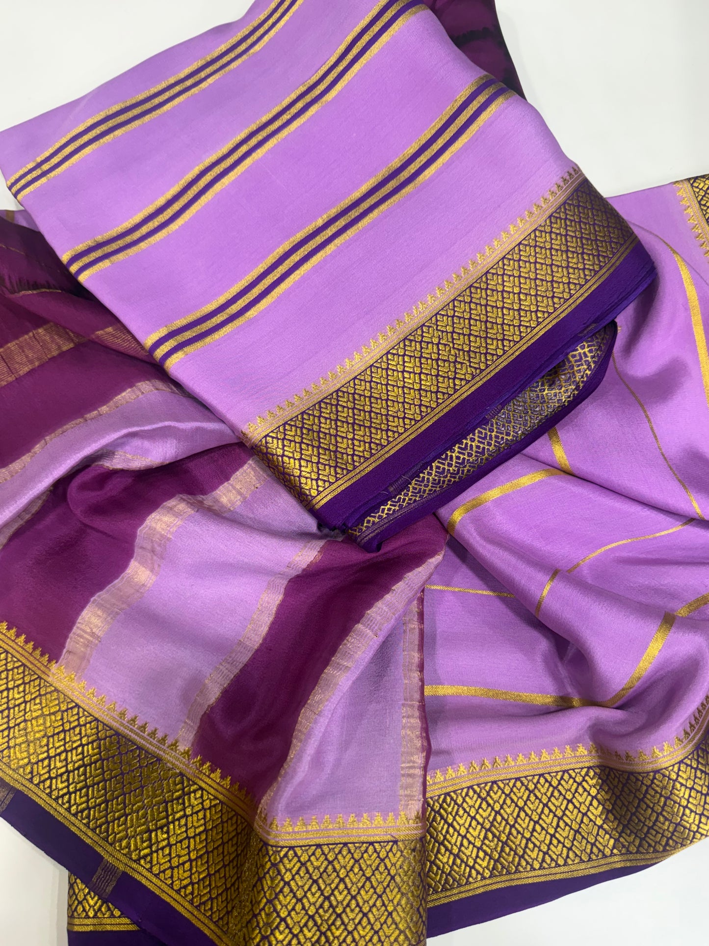 2D Shibori Pattern Mysore silk sarees