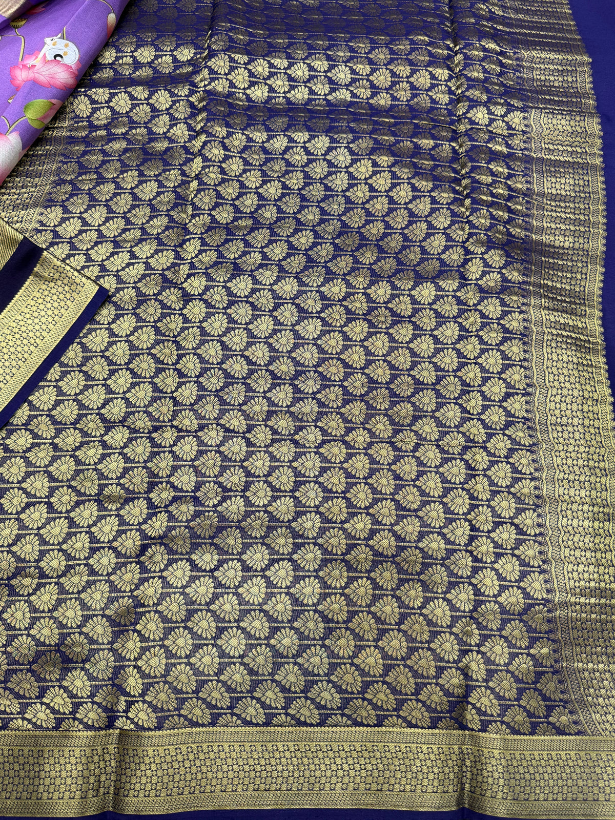 Mysore silk printed