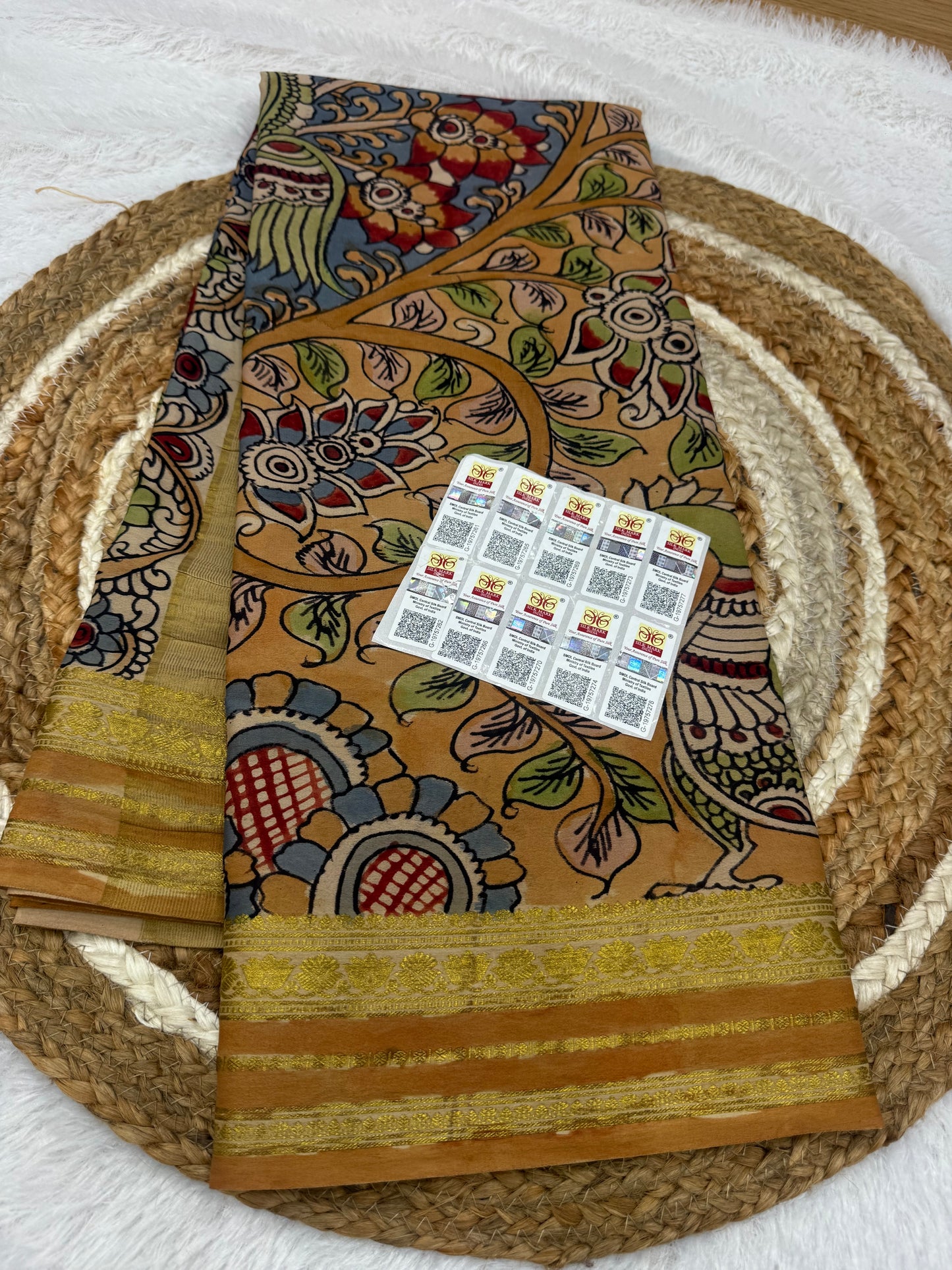 Kalamkari Mysore silk