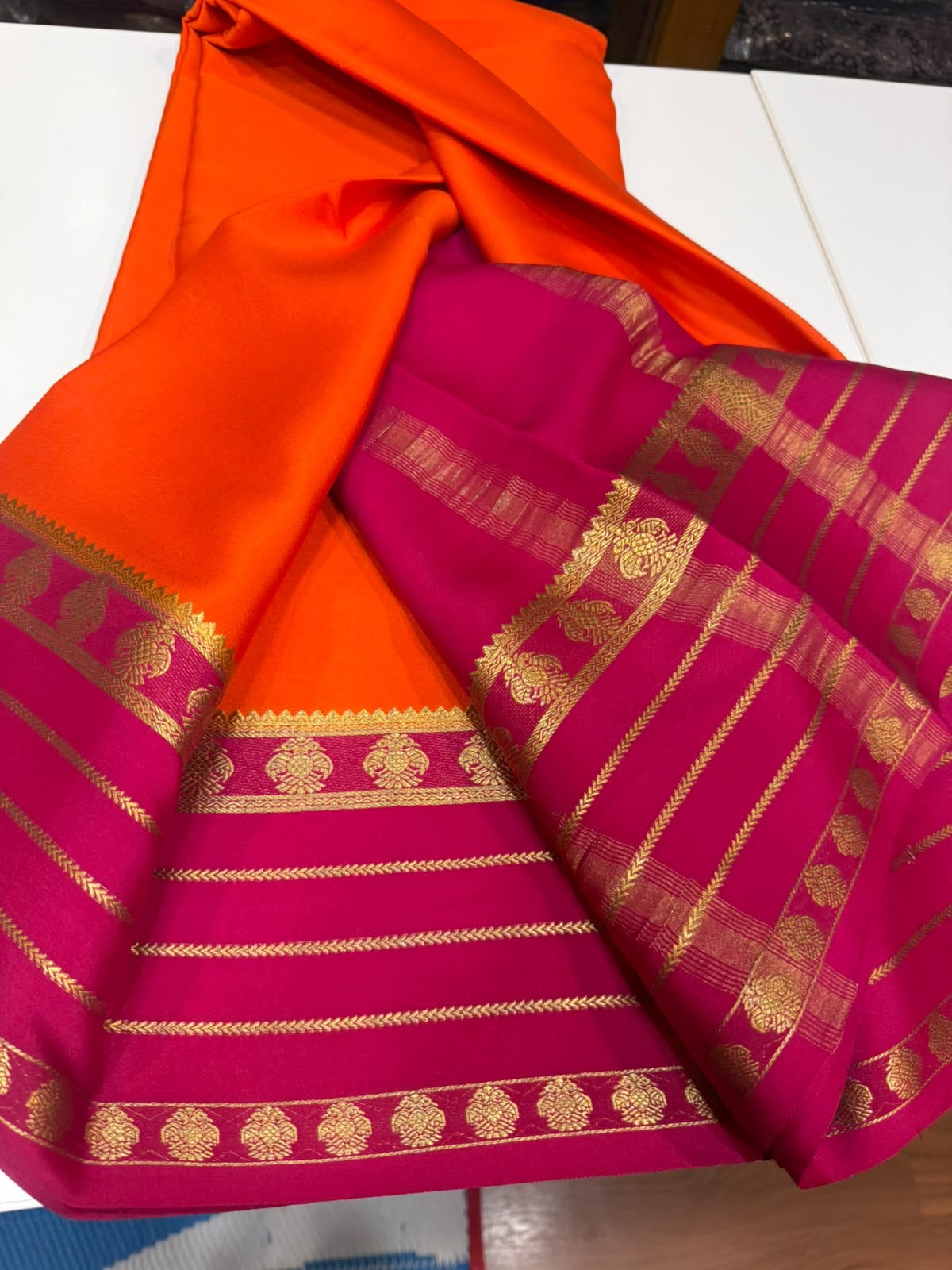 Mysore silk sarees 3D pattern