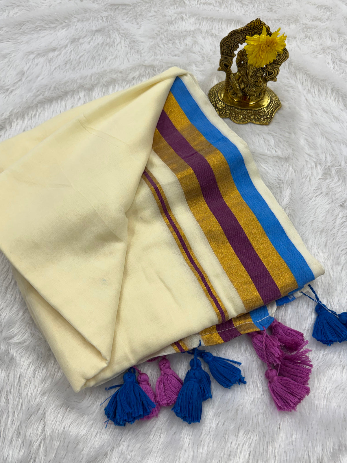 Cotton fancy saree