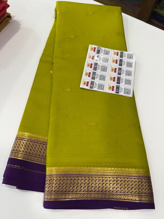 Mysore silk saree light weight pattern