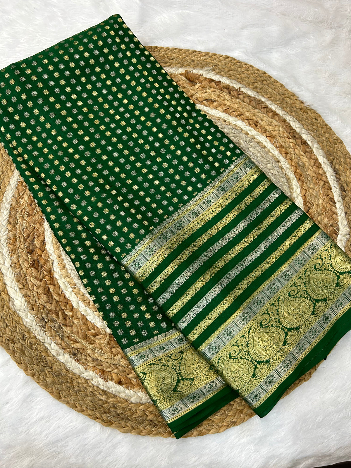 Mysore silk bentex floral Butta
